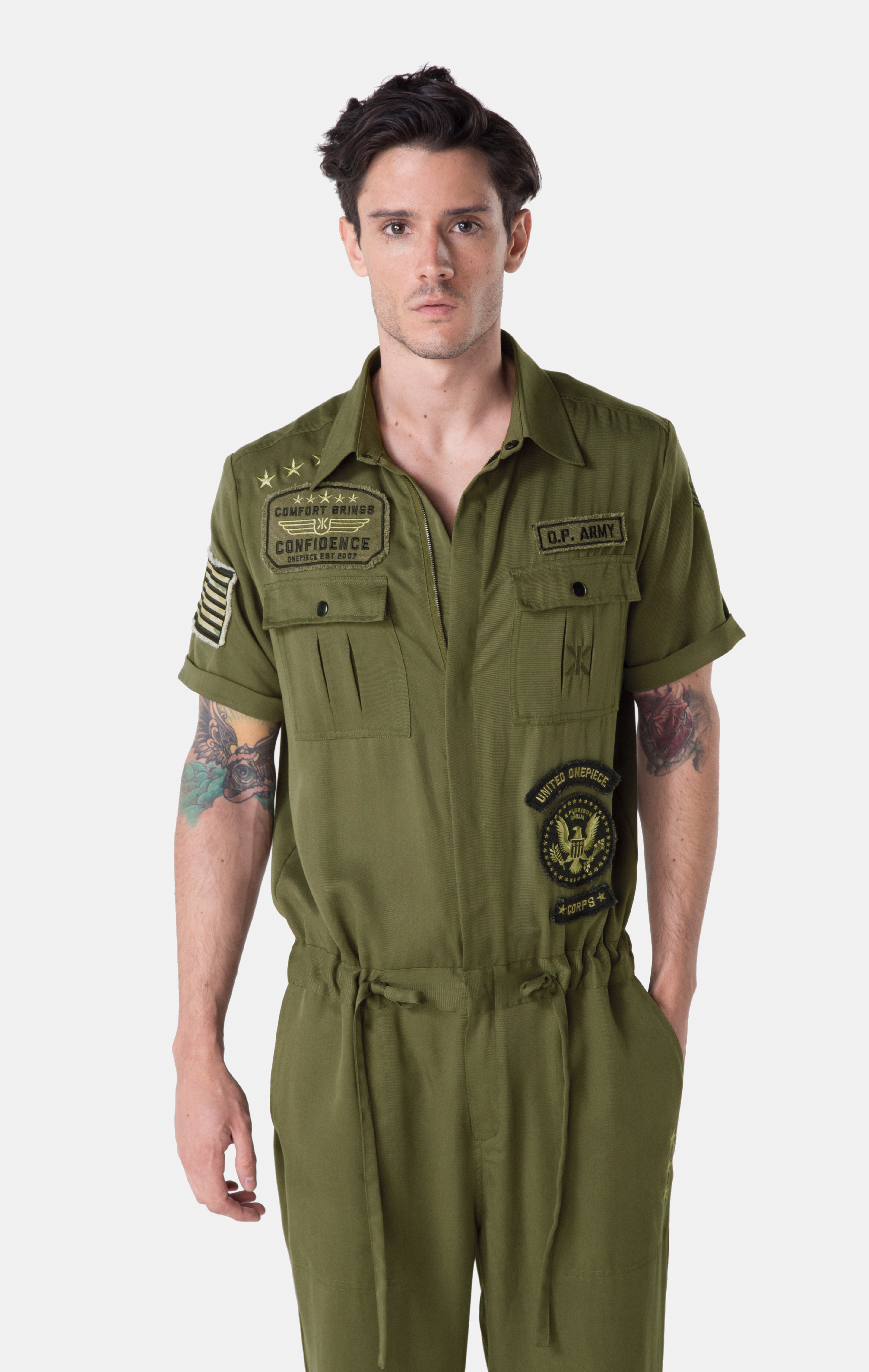 camo patch jumpsuit