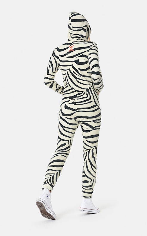 Onepiece Zebra Slim Jumpsuit Off-white