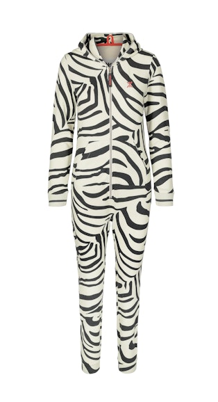 Onepiece Zebra fitted Jumpsuit Off-white