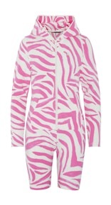 Onepiece Zebra fitted short jumpsuit Rose